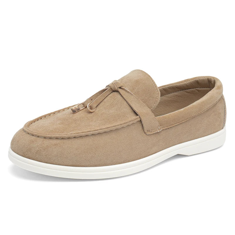 2025 New Men's Slip On Loafers Lightweight Breathable Flats Non Slip Comfort Tassels Fashion Daily Casual Outdoor Walking Shoes