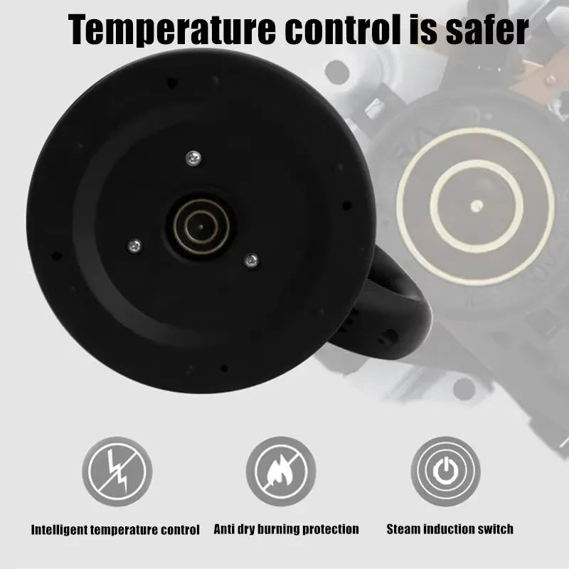 2.0L Large Capacity Electric Kettle Stainless Steel Portable Water Boiler Pot Fast Boil Smart Kettle For Hotel Family Kitchen