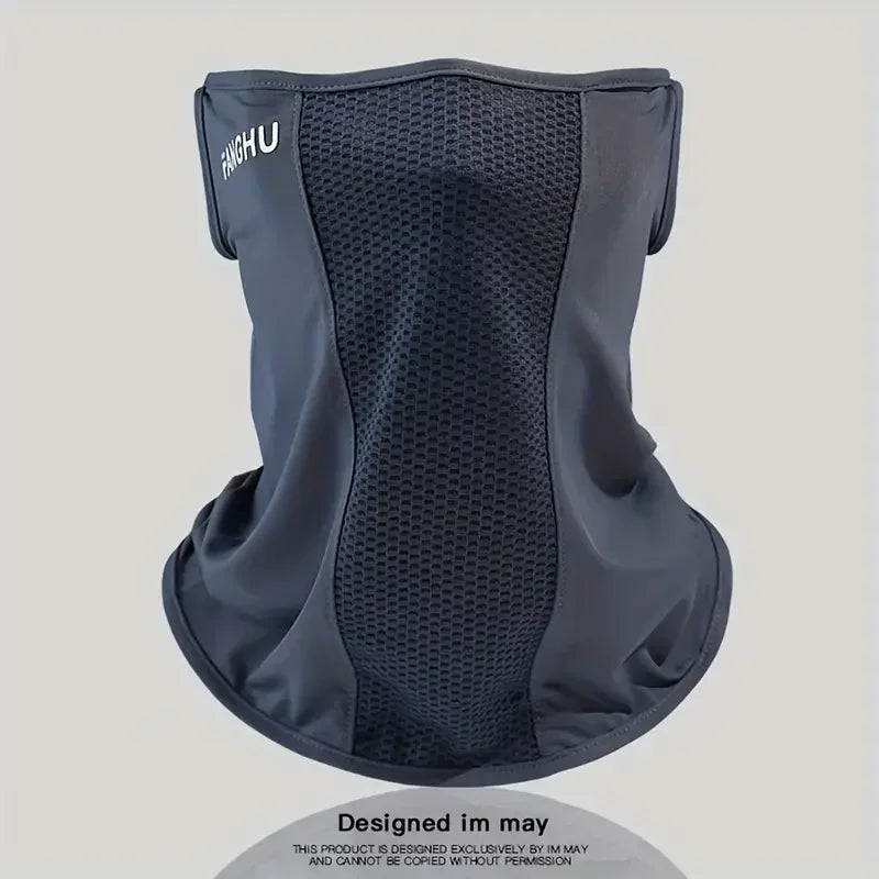 1Pcs Summer Ice Silk Cycling Masks Hanging Ear Breathable Anti-UV Face Scarf Neck Cover for Outdoor Hiking Sunscreen Balaclava