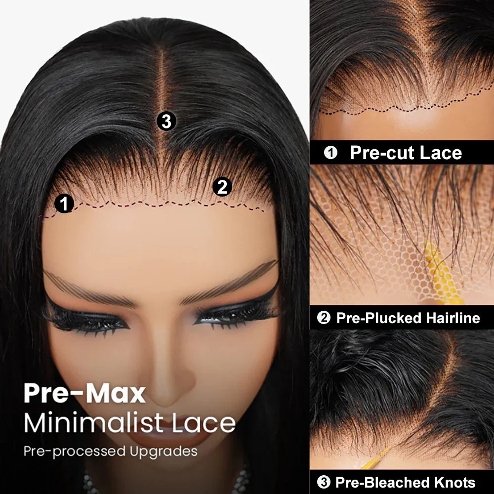 13X4 Bob Wig Bone Straight Bob Wig Lace Front Human Hair Wigs For Women Transparent Lace Frontal Wig Natural Wig Human Hair