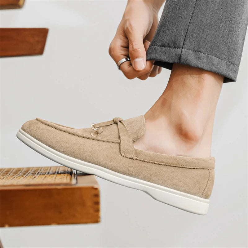 2025 New Men's Slip On Loafers Lightweight Breathable Flats Non Slip Comfort Tassels Fashion Daily Casual Outdoor Walking Shoes