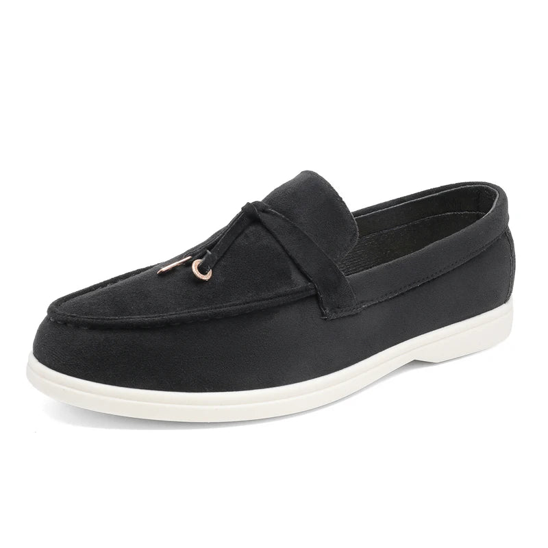 2025 New Men's Slip On Loafers Lightweight Breathable Flats Non Slip Comfort Tassels Fashion Daily Casual Outdoor Walking Shoes
