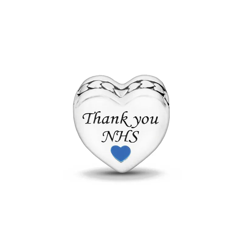 2024 Original 925 Silver Simple Heart Charm Daughter Mom Dad Bead Fit Dpandore Bracelet Necklace Women Diy Jewelry For Gift