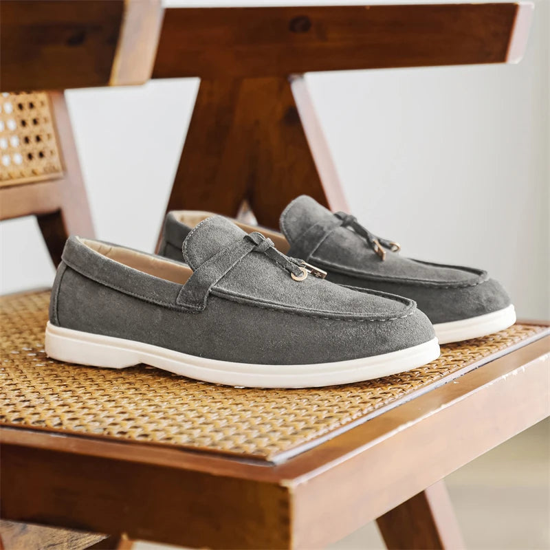 2025 New Men's Slip On Loafers Lightweight Breathable Flats Non Slip Comfort Tassels Fashion Daily Casual Outdoor Walking Shoes