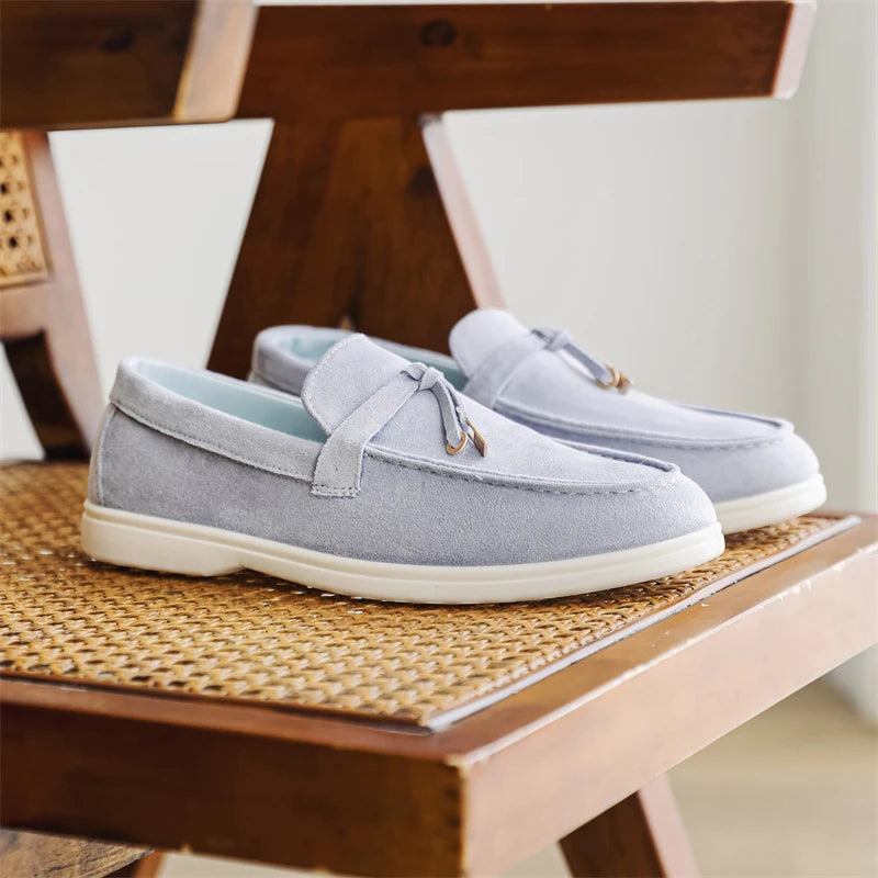 2025 New Men's Slip On Loafers Lightweight Breathable Flats Non Slip Comfort Tassels Fashion Daily Casual Outdoor Walking Shoes