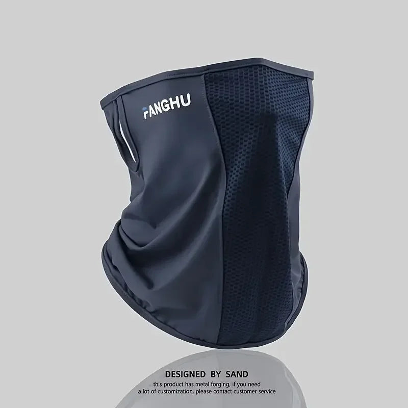 1Pcs Summer Ice Silk Cycling Masks Hanging Ear Breathable Anti-UV Face Scarf Neck Cover for Outdoor Hiking Sunscreen Balaclava