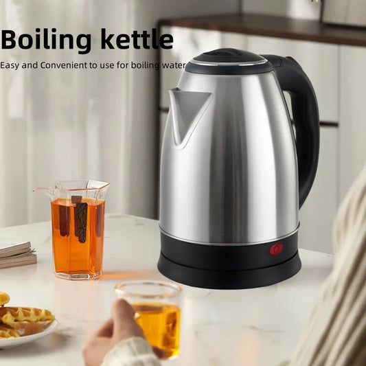2.0L Large Capacity Electric Kettle Stainless Steel Portable Water Boiler Pot Fast Boil Smart Kettle For Hotel Family Kitchen