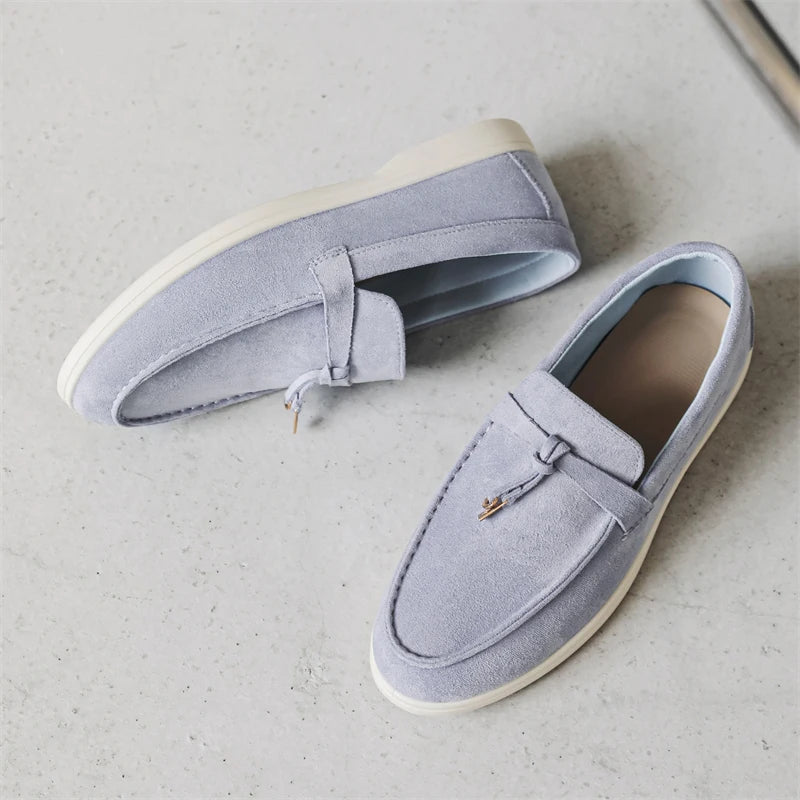 2025 New Men's Slip On Loafers Lightweight Breathable Flats Non Slip Comfort Tassels Fashion Daily Casual Outdoor Walking Shoes